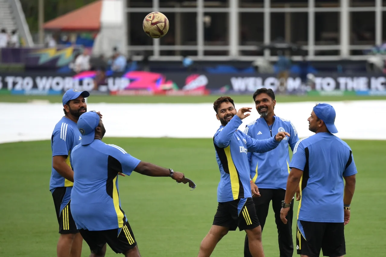 Indian Cricket Team Practicing